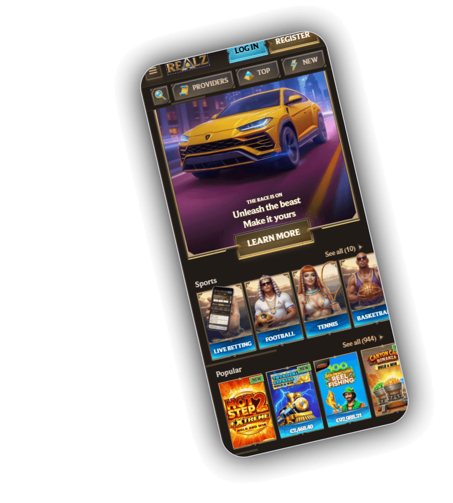 Realz Casino Interface